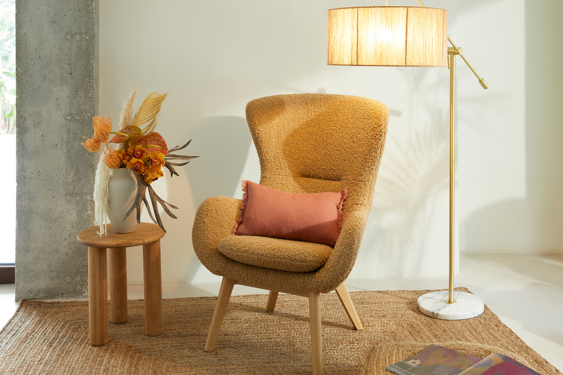 Kútik v slnečných farbách