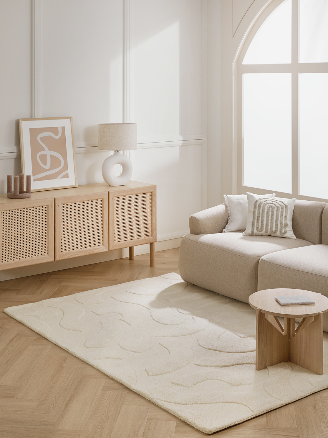 Sanfte Farben & warmes Holz