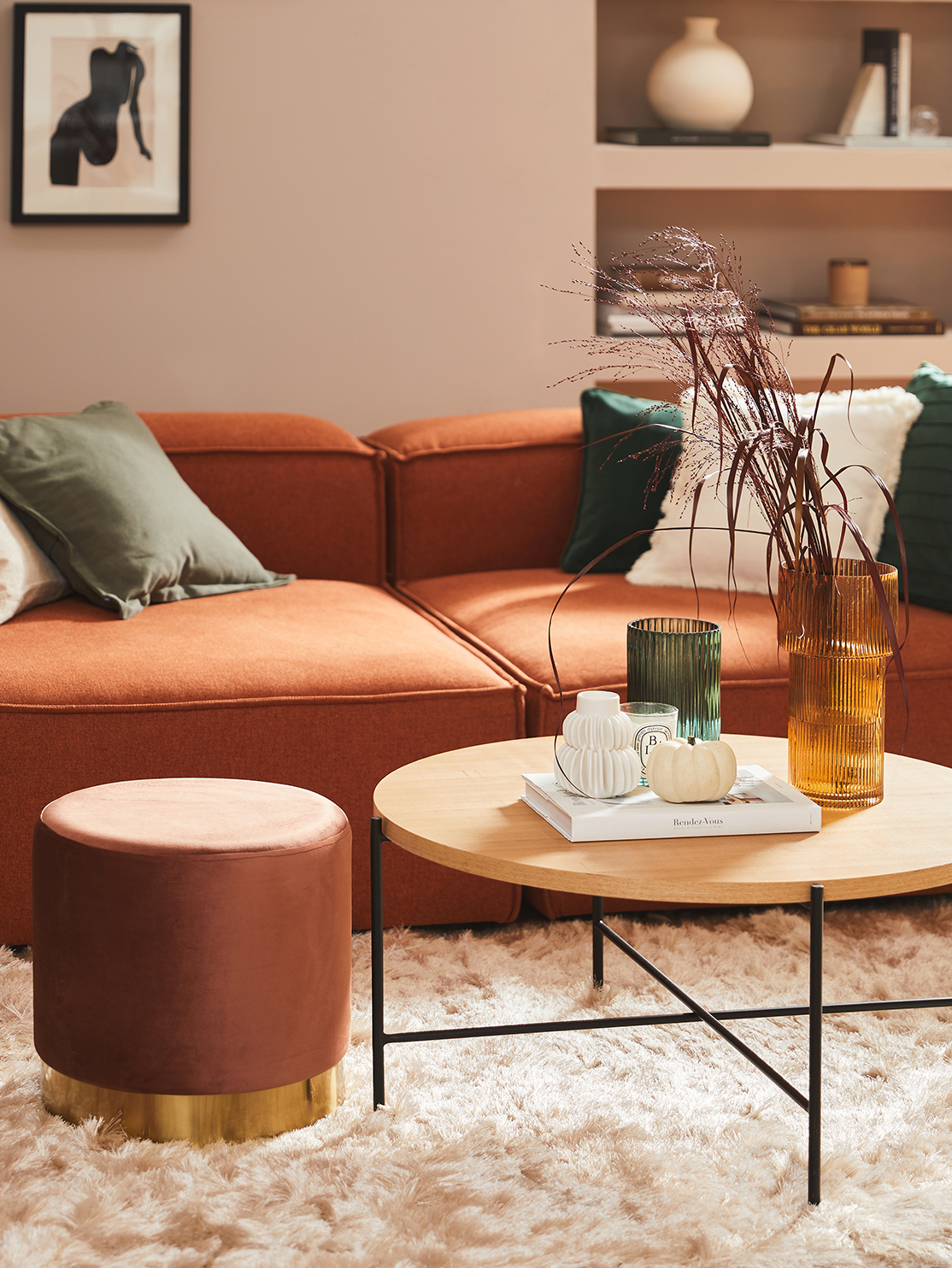 Herbstliches Wohnzimmer 