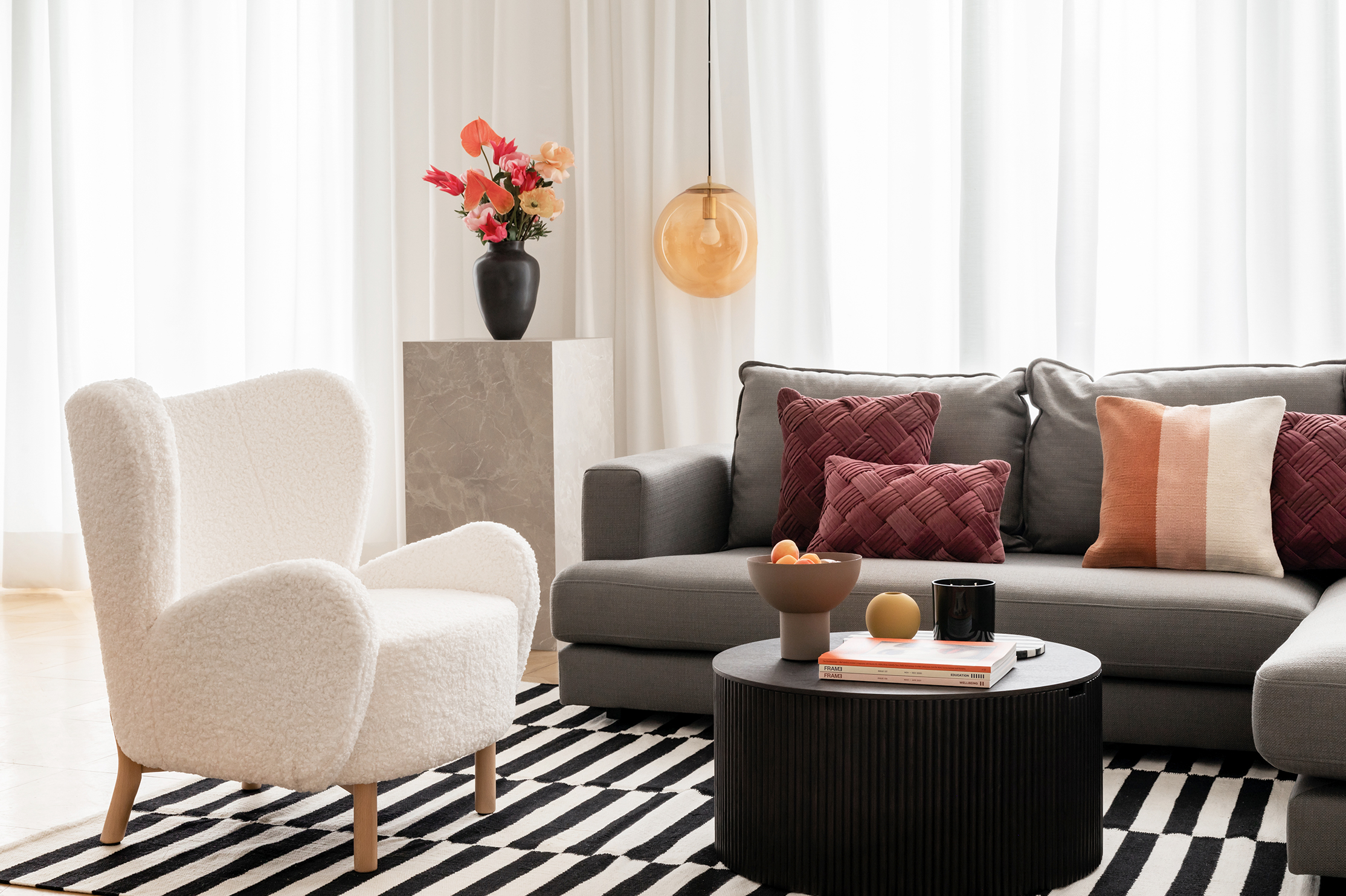 Akcenty v retro farbách