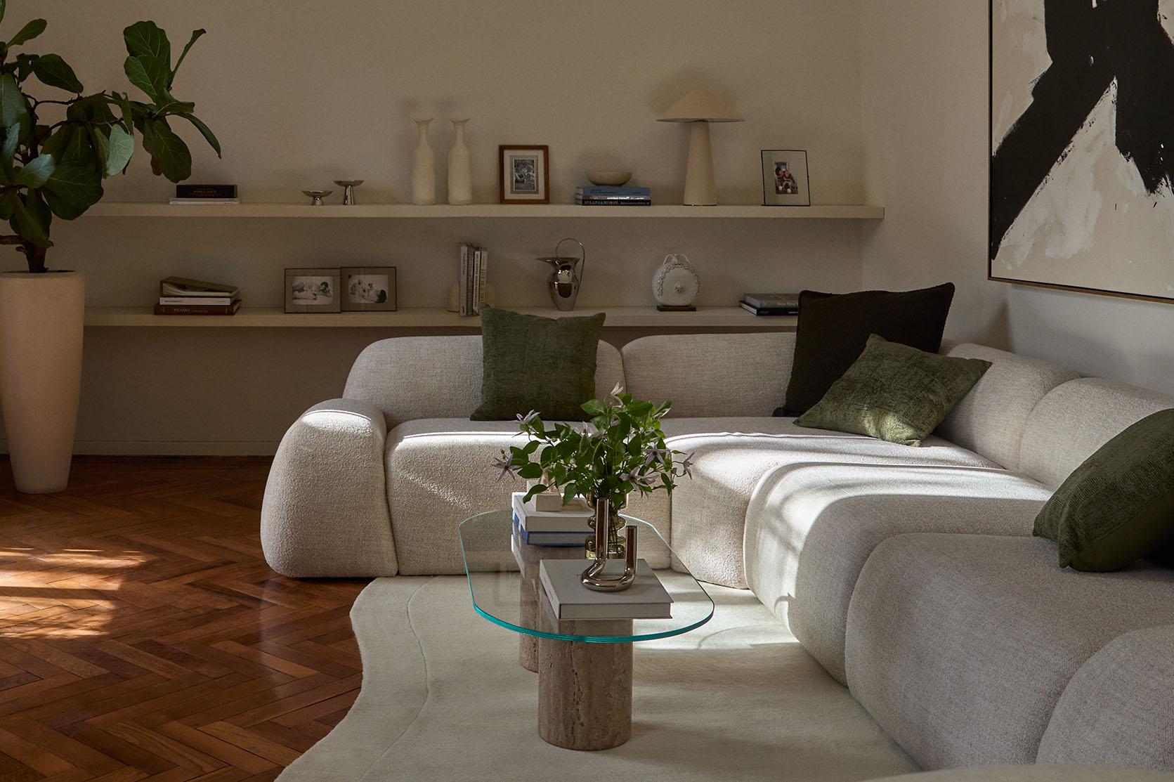 Moderní atmosféra v obývacím pokoji