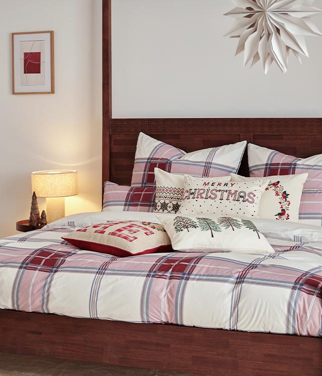 Weihnachtliches Schlafzimmer