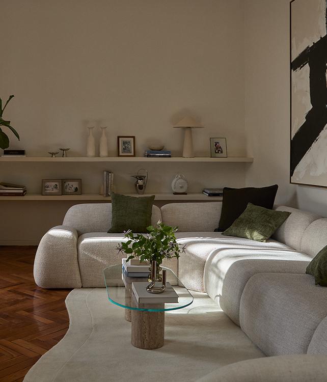 Moderní atmosféra v obývacím pokoji